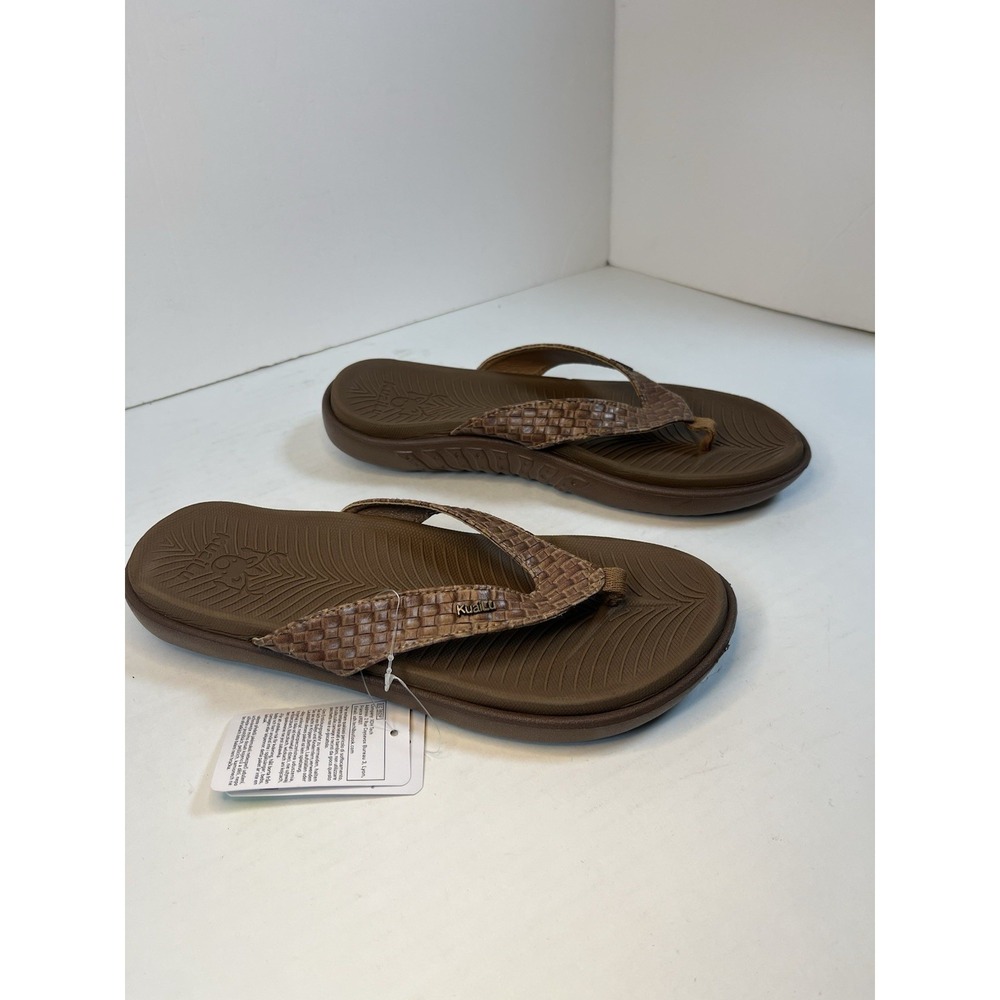 Kuailu Women's Orthotic Flip Flops Arch Support Thong Sandals Non-Slip size 9.5